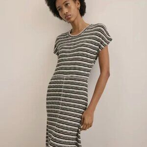 Everlane rib knit cap sleeve midi dress